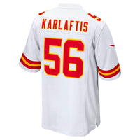 George Karlaftis Kansas City Chiefs Football Jersey, White Sportswear Jersey Shirt, Lightweight Breathable Athletic Jersey, Casual Gift for Men
