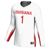 Louisiana Ragin' Cajuns Volleyball Jersey, White Sportswear Jersey Shirt, Lightweight Breathable Athletic Jersey, Casual Gift for Men