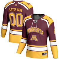 Minnesota Golden Gophers Hockey Jersey, Maroon Sportswear Jersey Shirt, Long Sleeve Hockey Sweater Jersey, Casual Gift for Men
