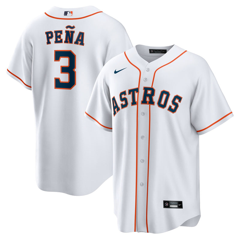 Jeremy Peña Houston Astros Baseball Jersey, White Replica Sportswear Jersey Shirt, Lightweight Breathable Athletic Jersey, Casual Gift for Men