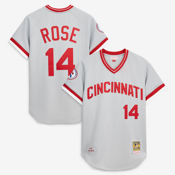 Cincinnati Reds Pete Rose Gray 1976 Authentic Jersey