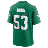 Zack Baun Philadelphia Eagles Football Jersey, Kelly Green Sportswear Jersey Shirt, Lightweight Breathable Athletic Jersey, Casual Gift for Men