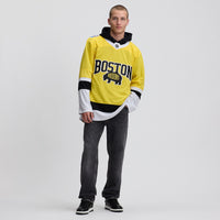 Boston Bruins Hockey Jersey, Gold Premium Sportswear Jersey Shirt, Long Sleeve Hockey Sweater Jersey, Casual Gift for Men, Style 203707695