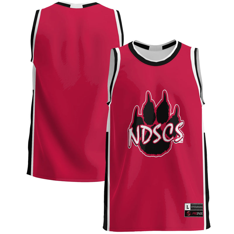 North Dakota College Wildcats Basketball Jersey, Red Lightweight Sportswear Jersey Shirt, Sleeveless Athletic Tank Jersey, Casual Gift for Men