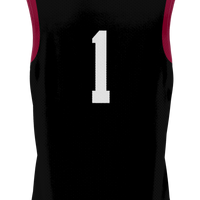 UMass Minutemen Basketball Jersey, Black Lightweight Sportswear Jersey Shirt, Sleeveless Athletic Tank Jersey, Casual Gift for Men