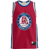 Detroit Mercy Titans Basketball Jersey, Blue Lightweight Sportswear Jersey Shirt, Sleeveless Athletic Tank Jersey, Casual Gift for Men
