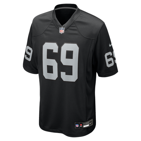 Las Vegas Raiders Adam Butler Black Team Game Jersey