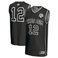 Texas A&M Aggies Basketball Jersey, Black Fashion Sportswear Jersey Shirt, Sleeveless Athletic Tank Jersey, Casual Gift for Men, Style 201534654