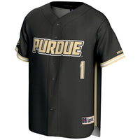 Purdue Boilermakers Baseball Jersey, Gold Lightweight Sportswear Jersey Shirt, Lightweight Breathable Athletic Jersey, Casual Gift for Men