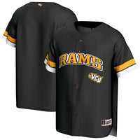 VCU Rams Baseball Jersey, Black Sportswear Jersey Shirt, Lightweight Breathable Athletic Jersey, Casual Gift for Men