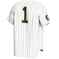 Cal Bears Lightweight Baseball Jersey, White Fashion Sportswear Jersey Shirt, Lightweight Breathable Athletic Jersey, Casual Gift for Men