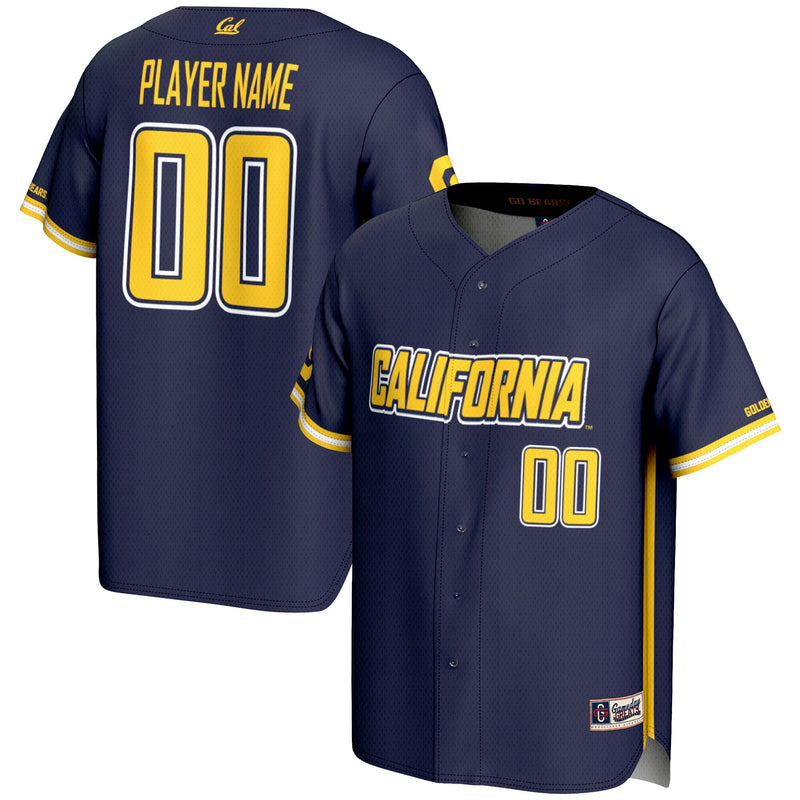 Cal Bears Baseball Jersey, Navy Sportswear Jersey Shirt, Lightweight Breathable Athletic Jersey, Casual Gift for Men, Style 200097237