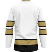 Oakland Golden Grizzlies Hockey Jersey, White Sportswear Jersey Shirt, Long Sleeve Hockey Sweater Jersey, Casual Gift for Men