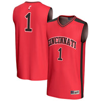 Cincinnati Bearcats Basketball Jersey, Red Sportswear Jersey Shirt, Sleeveless Athletic Tank Jersey, Casual Gift for Men, Style 202439662