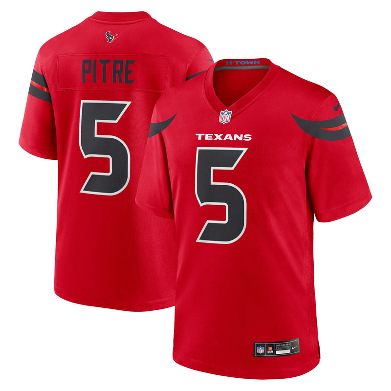 Jalen Pitre Houston Texans Football Jersey, Red Game Sportswear Jersey Shirt, Lightweight Breathable Athletic Jersey, Casual Gift for Men