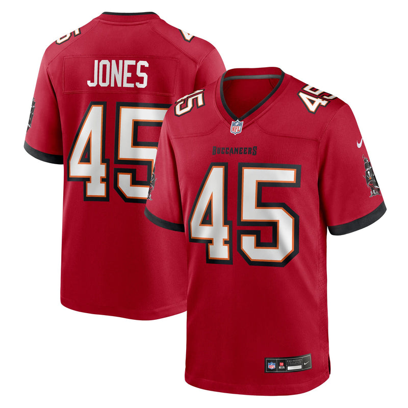 Deion Jones Tampa Bay Buccaneers Football Jersey, Red Game Sportswear Jersey Shirt, Lightweight Breathable Athletic Jersey, Casual Gift for Men
