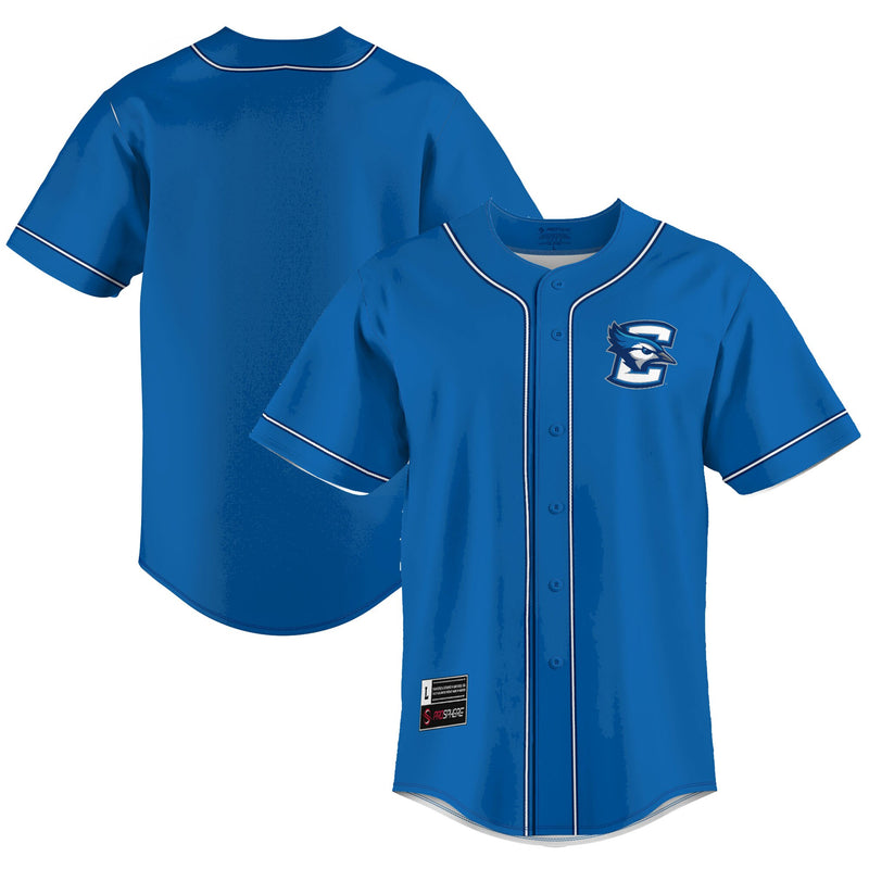 Creighton Bluejays Baseball Jersey, Blue Lightweight Sportswear Jersey Shirt, Lightweight Breathable Athletic Jersey, Casual Gift for Men