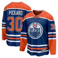 Calvin Pickard Edmonton Oilers Hockey Jersey, Royal Breakaway Sportswear Jersey Shirt, Long Sleeve Hockey Sweater Jersey, Casual Gift for Men