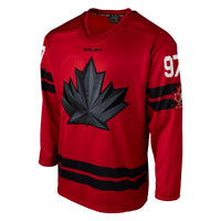 Hockey Canada Hockey Jersey, Red Sportswear Jersey Shirt, Long Sleeve Hockey Sweater Jersey, Casual Gift for Men