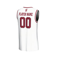 Santa Clara Broncos Basketball Jersey, White Lightweight Sportswear Jersey Shirt, Sleeveless Athletic Tank Jersey, Casual Gift for Men