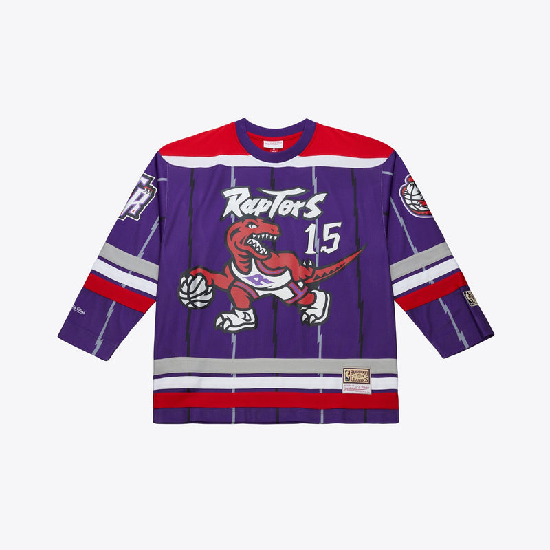 Toronto Raptors Hockey Jersey, Purple Fashion Sportswear Jersey Shirt, Long Sleeve Hockey Sweater Jersey, Casual Gift for Men
