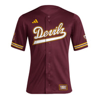 Arizona State Sun Devils Baseball Jersey, Maroon Replica Sportswear Jersey Shirt, Lightweight Breathable Athletic Jersey, Casual Gift for Men
