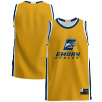 Emory Eagles Basketball Jersey, Blue Lightweight Sportswear Jersey Shirt, Sleeveless Athletic Tank Jersey, Casual Gift for Men, Style 4726017