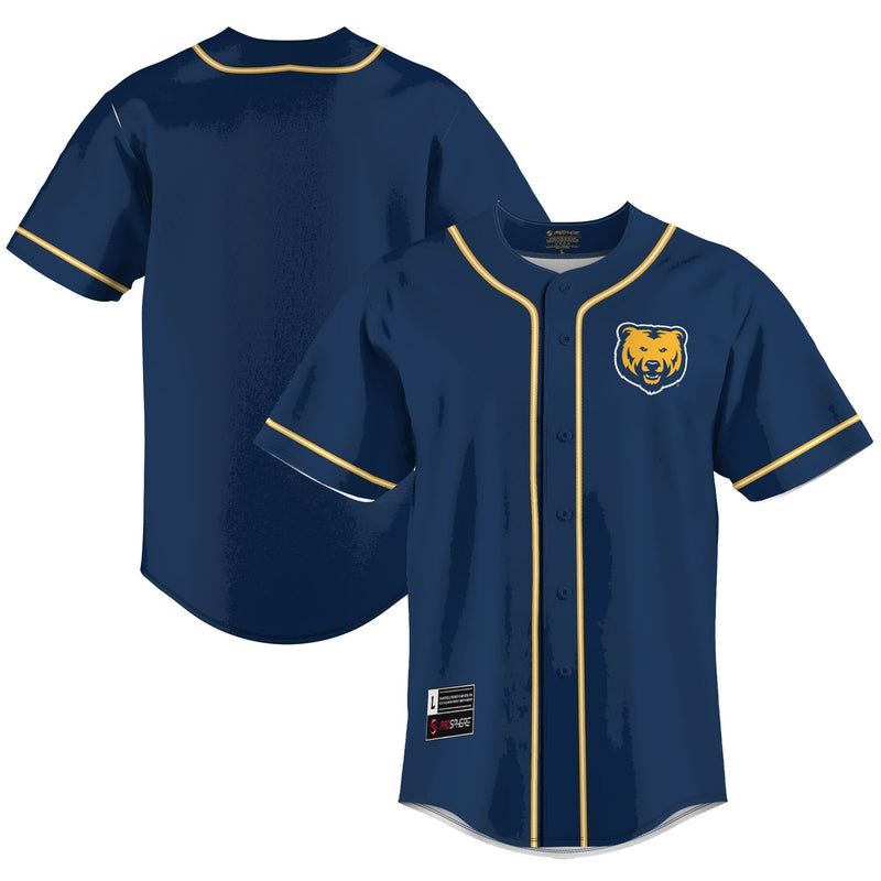 Northern Colorado Bears Baseball Jersey, Blue Lightweight Sportswear Jersey Shirt, Lightweight Breathable Athletic Jersey, Casual Gift for Men