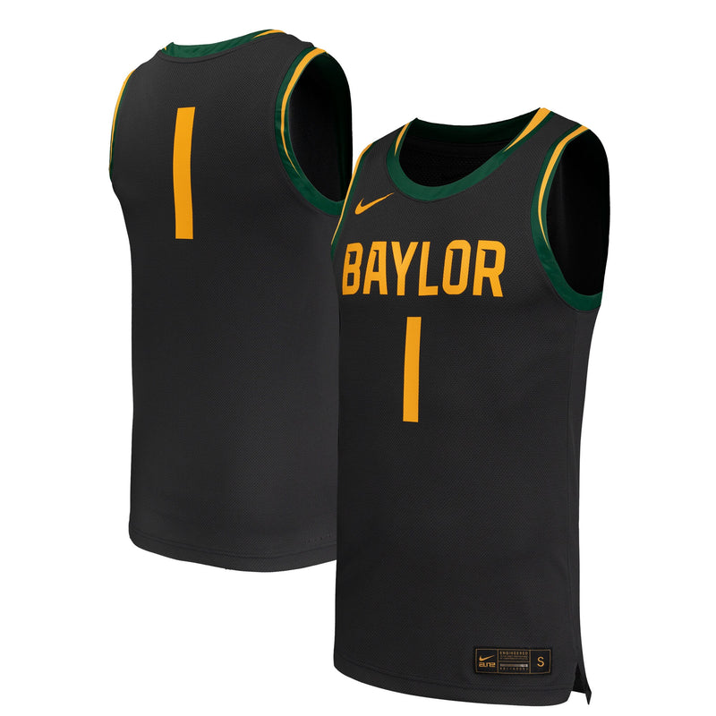 Baylor Bears Basketball Jersey, Black Replica Sportswear Jersey Shirt, Sleeveless Athletic Tank Jersey, Casual Gift for Men