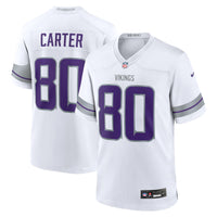Cris Carter Minnesota Vikings Football Jersey, White Game Sportswear Jersey Shirt, Lightweight Breathable Athletic Jersey, Casual Gift for Men