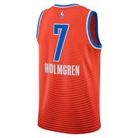 Chet Holmgren Oklahoma City Thunder Basketball Jersey, Orange Sportswear Jersey Shirt, Sleeveless Athletic Tank Jersey, Casual Gift for Men