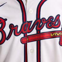 Atlanta Braves Baseball Jersey, White Sportswear Jersey Shirt, Lightweight Breathable Athletic Jersey, Casual Gift for Men, Style 201933417