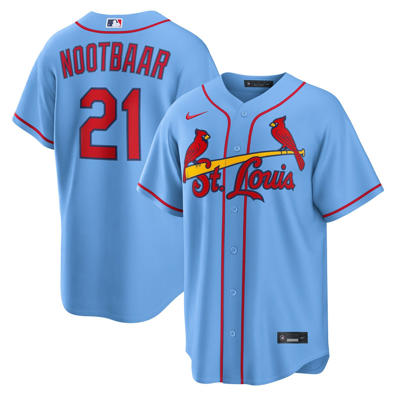 Lars Nootbaar St. Louis Cardinals Baseball Jersey, Light Sportswear Jersey Shirt, Lightweight Breathable Athletic Jersey, Casual Gift for Men