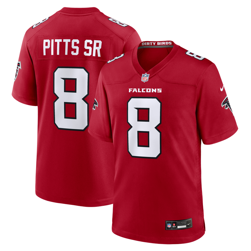 Kyle Pitts Sr. Atlanta Falcons Football Jersey, Red Game Sportswear Jersey Shirt, Lightweight Breathable Athletic Jersey, Casual Gift for Men