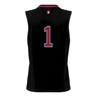 Loyola Marymount Lions Basketball Jersey, Black Lightweight Sportswear Jersey Shirt, Sleeveless Athletic Tank Jersey, Casual Gift for Men