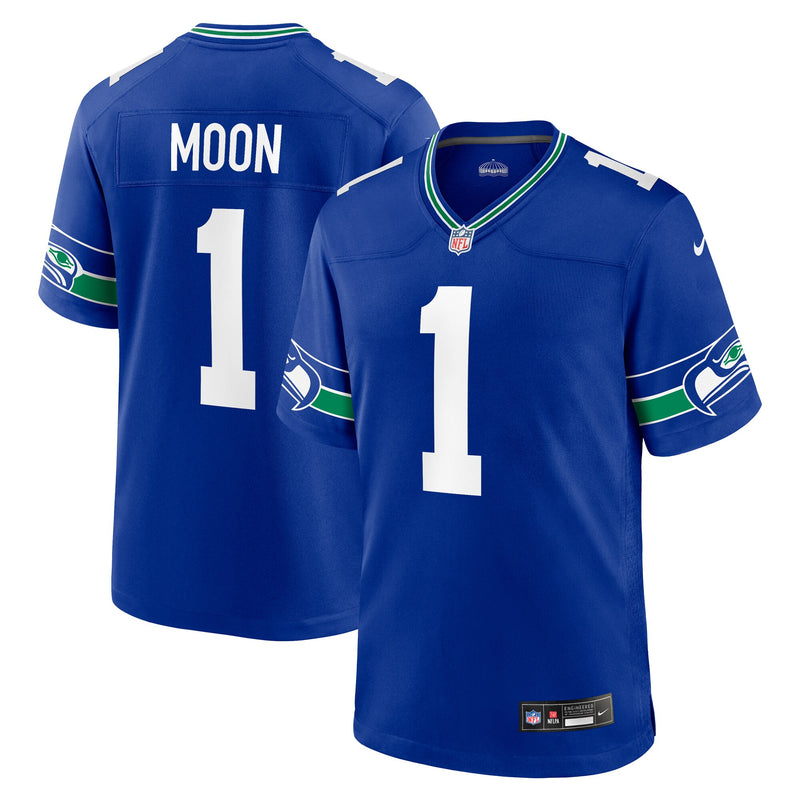 Warren Moon Seattle Seahawks Football Jersey, Royal Game Sportswear Jersey Shirt, Lightweight Breathable Athletic Jersey, Casual Gift for Men