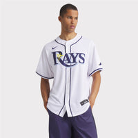 Tampa Bay Rays Baseball Jersey, White Sportswear Jersey Shirt, Lightweight Breathable Athletic Jersey, Casual Gift for Men, Style 201944790