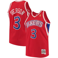 Allen Iverson Philadelphia 76ers Basketball Jersey, Red Swingman Sportswear Jersey Shirt, Sleeveless Athletic Tank Jersey, Casual Gift for Men