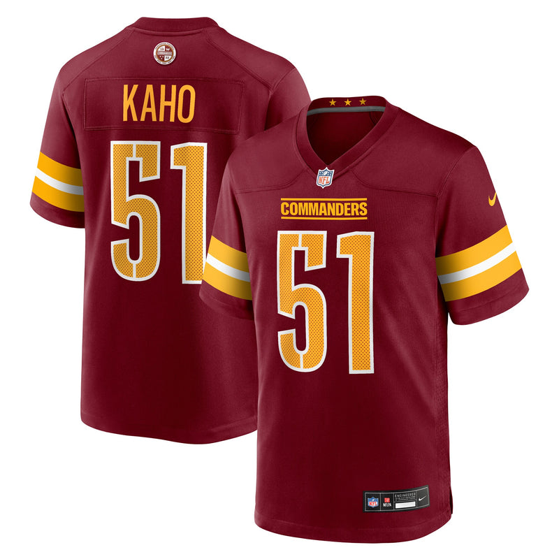 Ale Kaho Washington Commanders Football Jersey, Burgundy Sportswear Jersey Shirt, Lightweight Breathable Athletic Jersey, Casual Gift for Men
