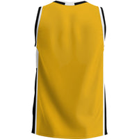Grambling Tigers Basketball Jersey, Gold Lightweight Sportswear Jersey Shirt, Sleeveless Athletic Tank Jersey, Casual Gift for Men