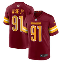Deatrich Wise Jr. Washington Commanders Football Jersey, Sportswear Jersey Shirt, Lightweight Breathable Athletic Jersey, Casual Gift for Men