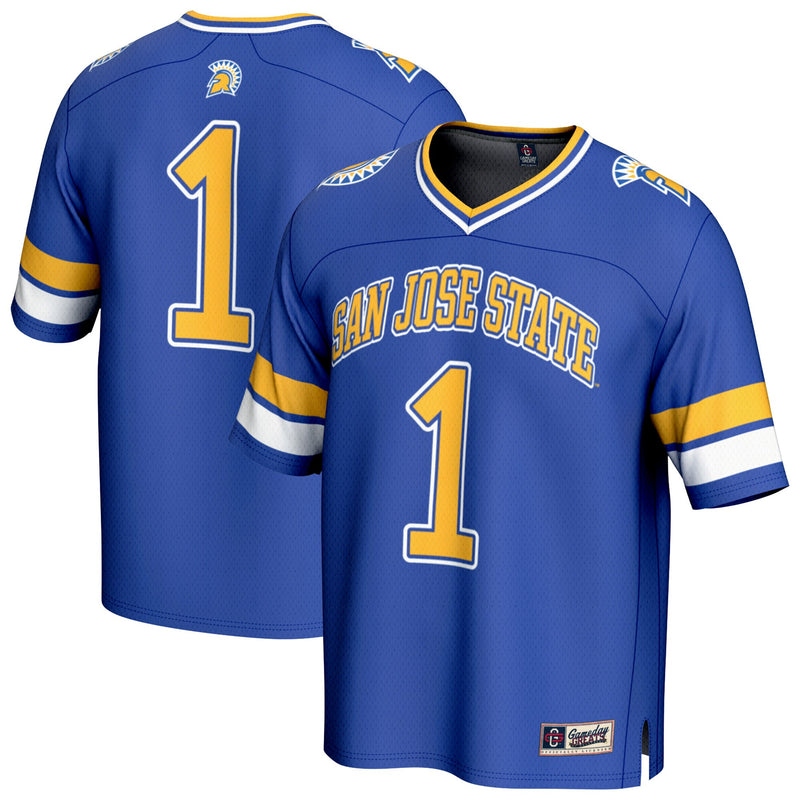 San Jose State Spartans Football Jersey, Royal Fashion Sportswear Jersey Shirt, Lightweight Breathable Athletic Jersey, Casual Gift for Men