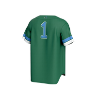 Tulane Green Wave Baseball Jersey, Fashion Lightweight Sportswear Jersey Shirt, Lightweight Breathable Athletic Jersey, Casual Gift for Men