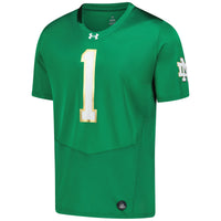 Notre Dame Fighting Irish Football Jersey, Green Replica Sportswear Jersey Shirt, Lightweight Breathable Athletic Jersey, Casual Gift for Men