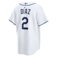 Yandy Díaz Tampa Bay Rays Baseball Jersey, White Replica Sportswear Jersey Shirt, Lightweight Breathable Athletic Jersey, Casual Gift for Men
