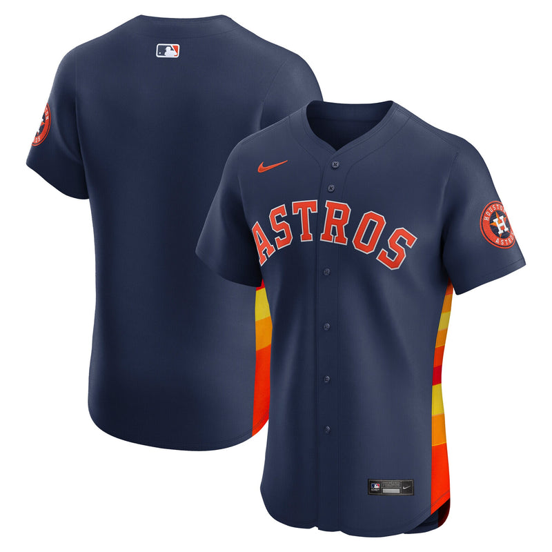 Houston Astros Baseball Jersey, Navy Elite Alternate Sportswear Jersey Shirt, Lightweight Breathable Athletic Jersey, Casual Gift for Men
