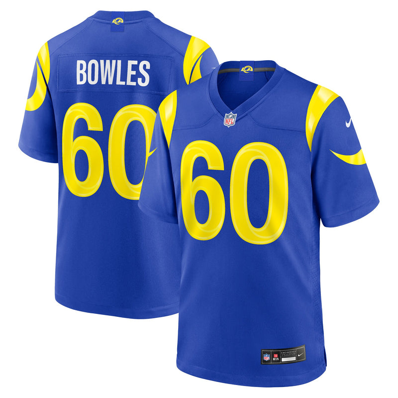 Wyatt Bowles Los Angeles Rams Football Jersey, Royal Game Sportswear Jersey Shirt, Lightweight Breathable Athletic Jersey, Casual Gift for Men