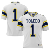 Toledo Rockets Football Jersey, White Sportswear Jersey Shirt, Lightweight Breathable Athletic Jersey, Casual Gift for Men