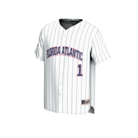 Florida Atlantic Owls Baseball Jersey, White Fashion Sportswear Jersey Shirt, Lightweight Breathable Athletic Jersey, Casual Gift for Men