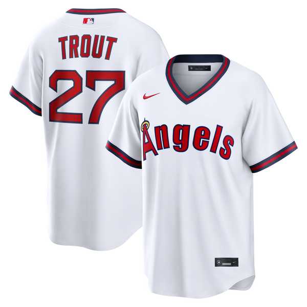 Los Angeles Angels Mike Trout White Alternate Replica Jersey